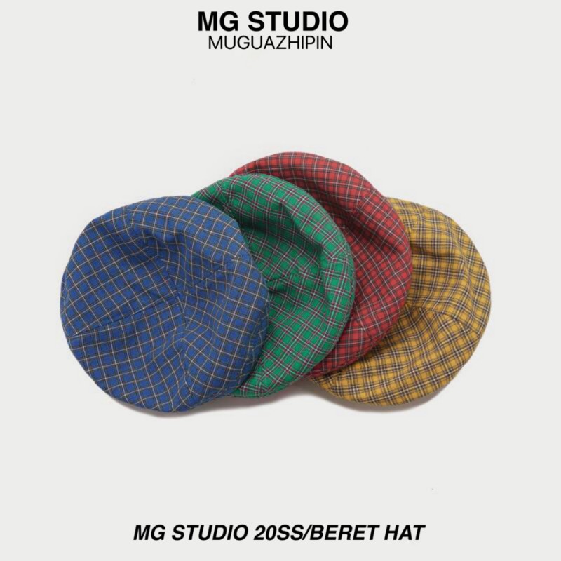 Mũ Beret MG STUDIO Họa Tiết Ca Rô Thời Trang Sành Điệu