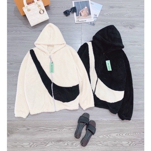 Áo khoác,áo lông cừu N!ke siêu dày ấm form rộng unisex cực hot | BigBuy360 - bigbuy360.vn