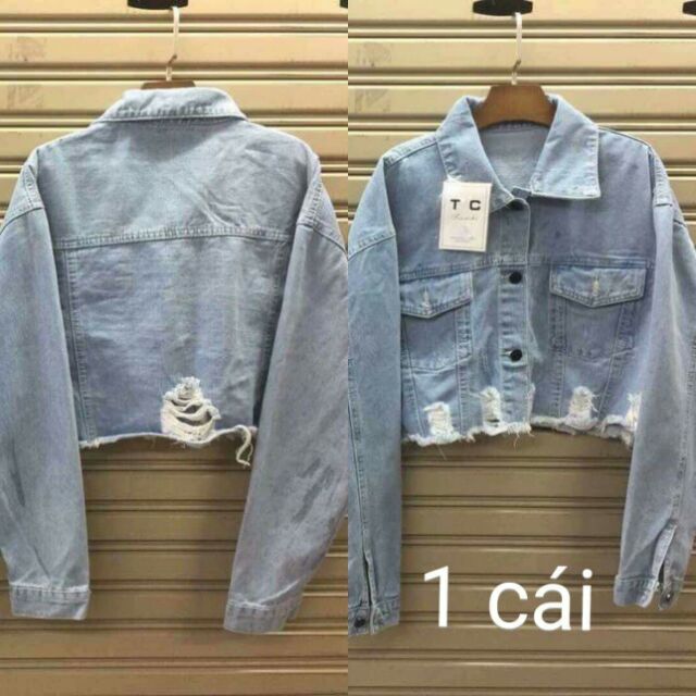 ÁO KHOÁC JEAN CAO CẤP THÁI LAN Denim