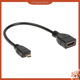 Cáp Chuyển Đổi Micro Hdmi Đực Sang Hdmi Cái 17cm