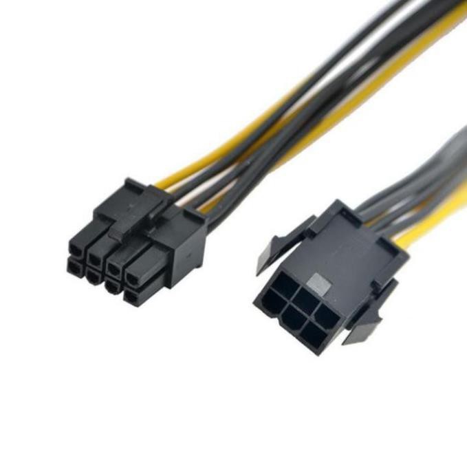 Cáp chuyển nguồn từ 6 Pin sang 8 Pin cho VGA