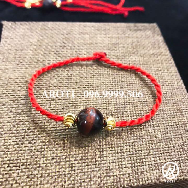 Vòng phong thủy - Vòng phong thủy chỉ đỏ hat đỏ 12 li V158 -SP 1