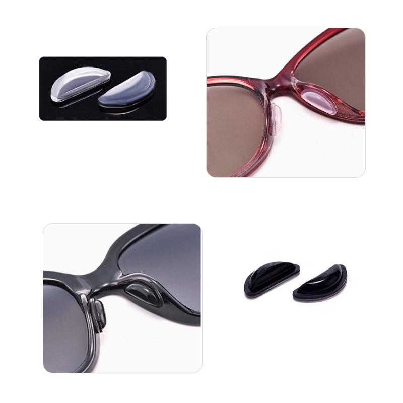 Đệm mũi silicon loại dán chống trượt gọng kính loại to LILYEYEWEAR