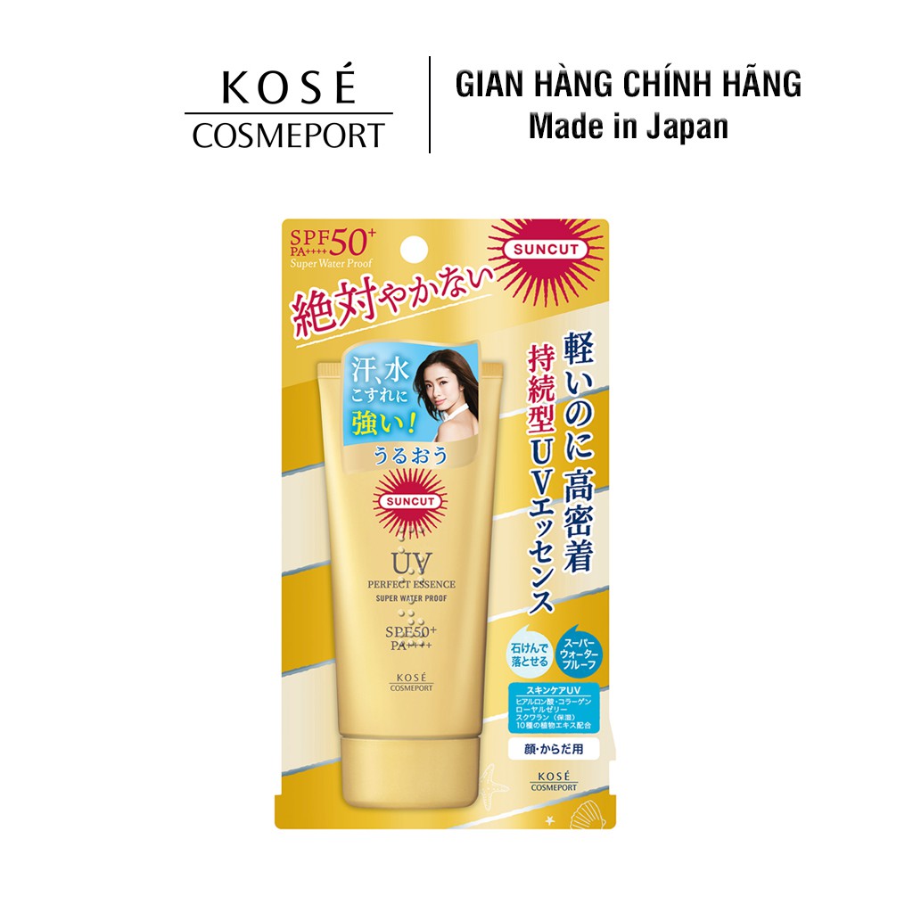 Chống nắng dạng tinh chất Kosé Cosmeport UV Protect Essence Super Waterproof SPF 50+/PA++++ 60g