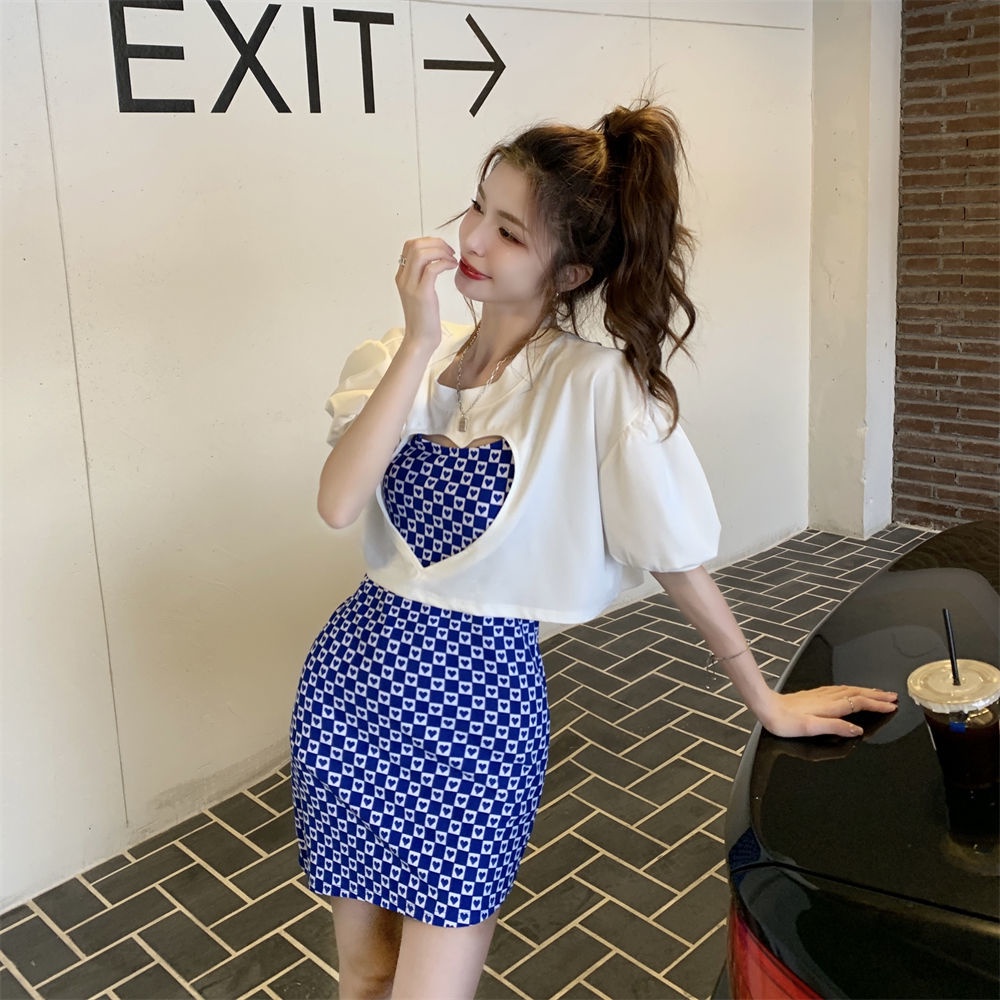 COZOK Đầm Hai Dây Họa Tiết Sọc Caro Phong Cách Hàn Quốc Thời Trang Xuân Hè Cho Nữ