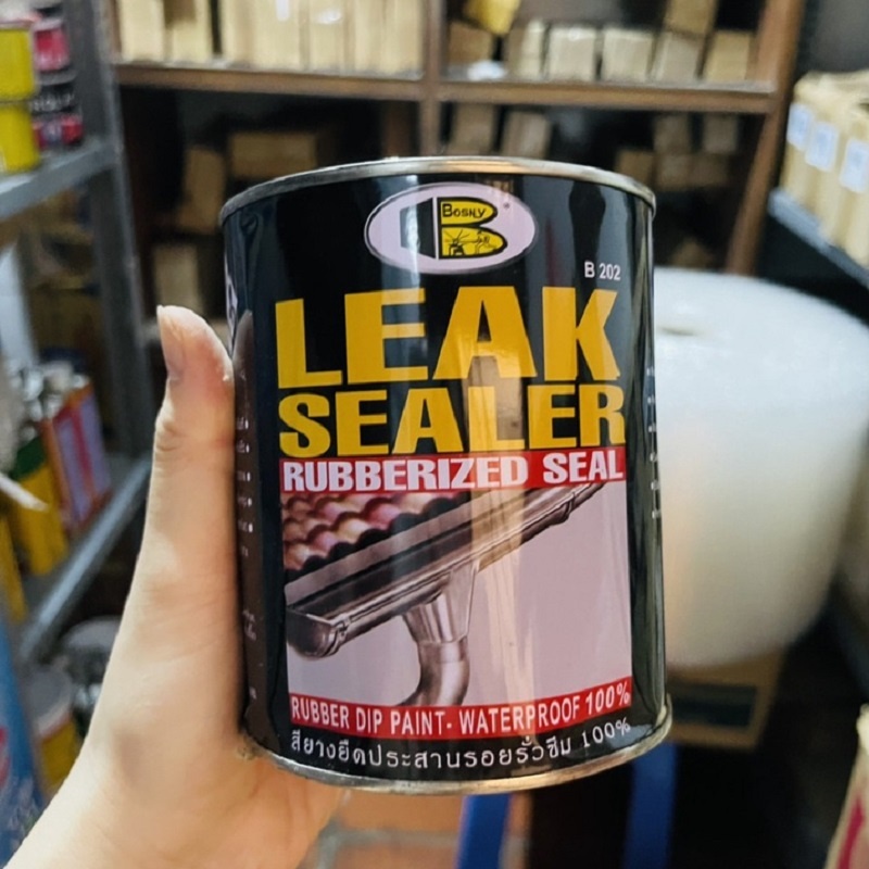 Sơn Phủ Cao Su Chống Dột Chống Thấm Leak Sealer Bosny B202 -Che Phủ Rò Rỉ Vết Nứt Mái Nhà, Máng Xối-vanphongpham.baolinh