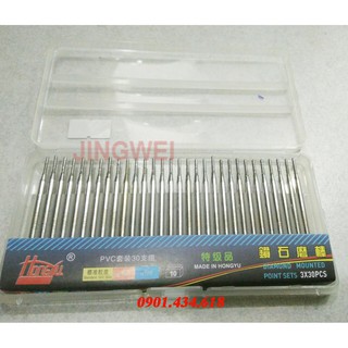 Đầu mài kim cương cán 3 - 10C, 15C, 20C, 25C, 30C, 40C, 50C, 60C