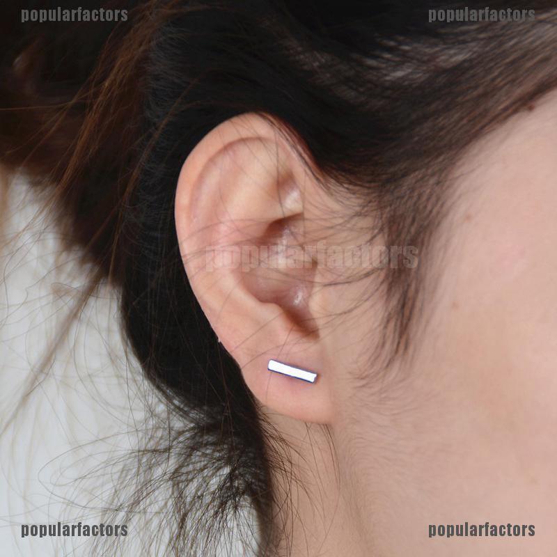 Khuyên Tai Hình Chữ T Đơn Giản Thanh Lịch Và Thanh Lịch Cho Nữ