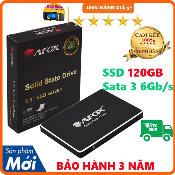 ổ ssd 120GB AFOX 2.5 Sata 3 Chính hãng BH 3 Năm