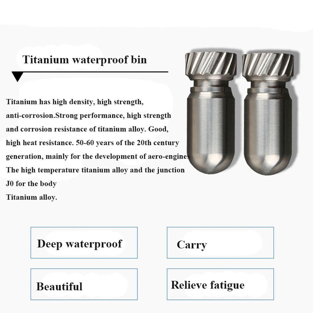 Bình Đựng Nước Mini Bằng Hợp Kim Titan Chống Ẩm Chống Thấm Nước Màu Cầu Vồng