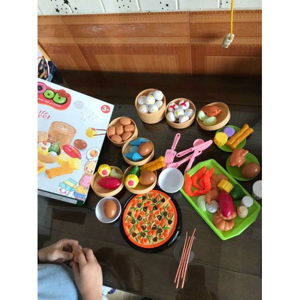 Đồ Chơi Nhà Bếp Nấu Ăn Đồ Ăn Nhanh Pizza Cho Bé