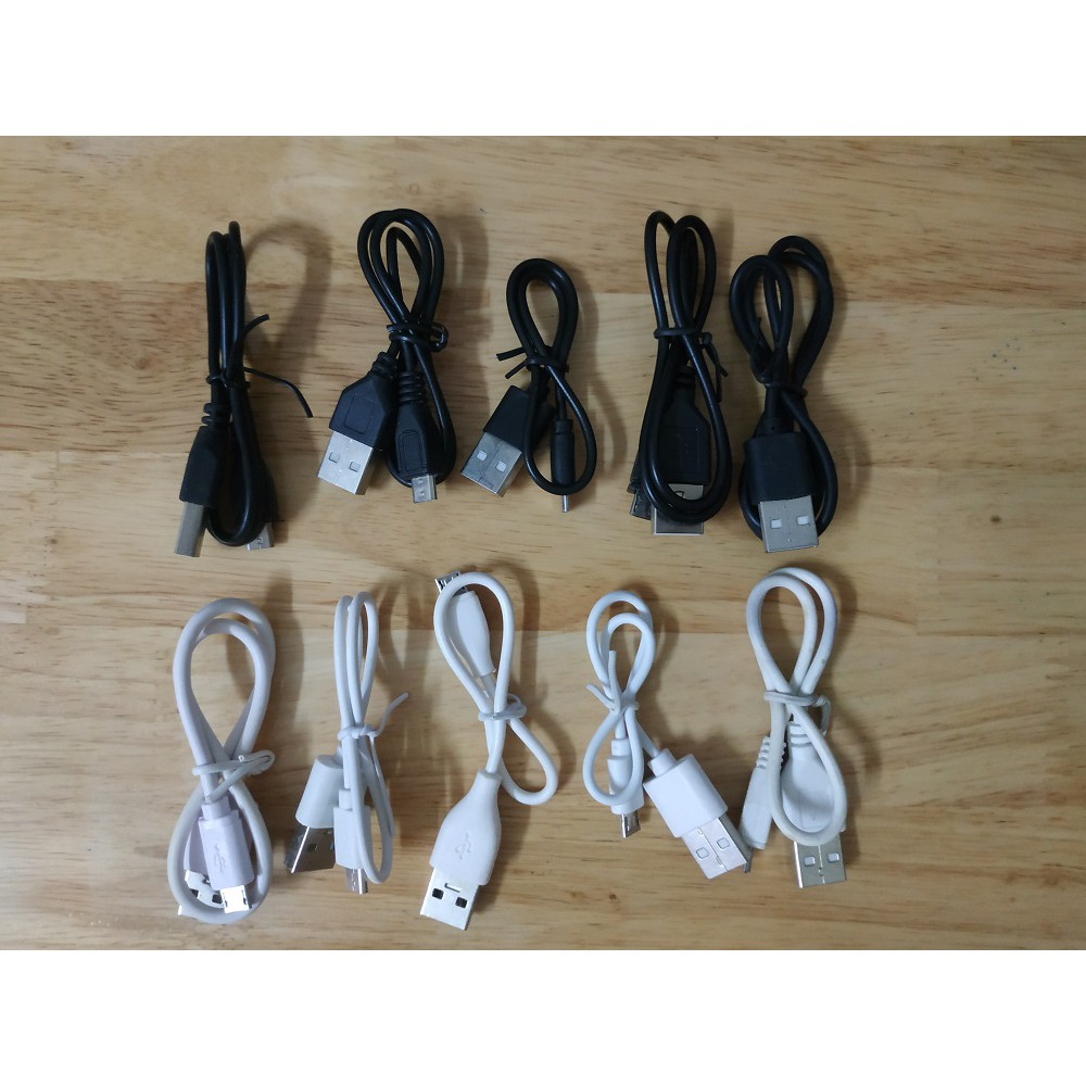 Cable - Cáp sạc Micro USB dùng cho tai nghe Bluetooth, Pin dự phòng mini - nhỏ gọn
