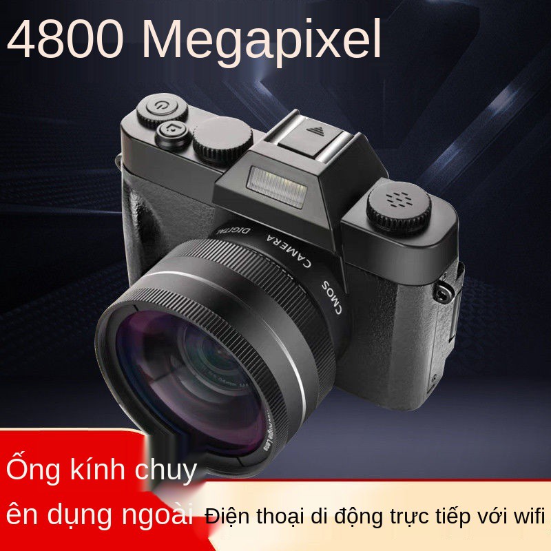 Với đường truyền WIFI 48 triệu pixel độ nét cao máy ảnh kỹ thuật số 4K quay phim selfie camera micro-single