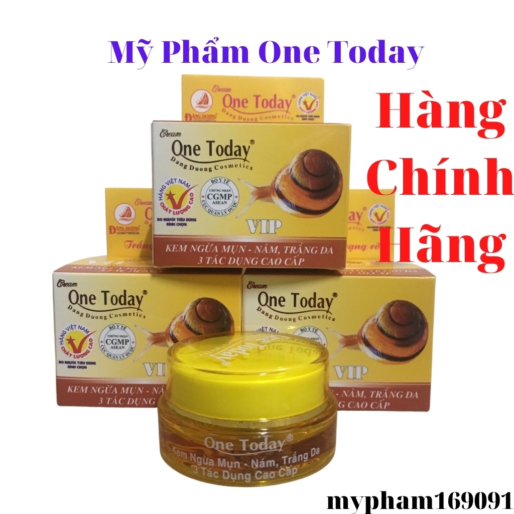 Kem ngừa mụn nám trắng da 3 tác dụng one today 15g đủ giấy hoá đơn.