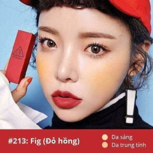 Son 3 CE màu 211 đỏ cam Auth