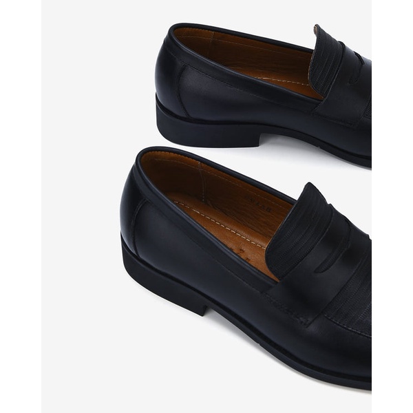 Giày tây nam Đông Hải thiết kế Penny  Loafer da bò cao cấp dập vân thời thượng  đế cao 3cm - G01A8