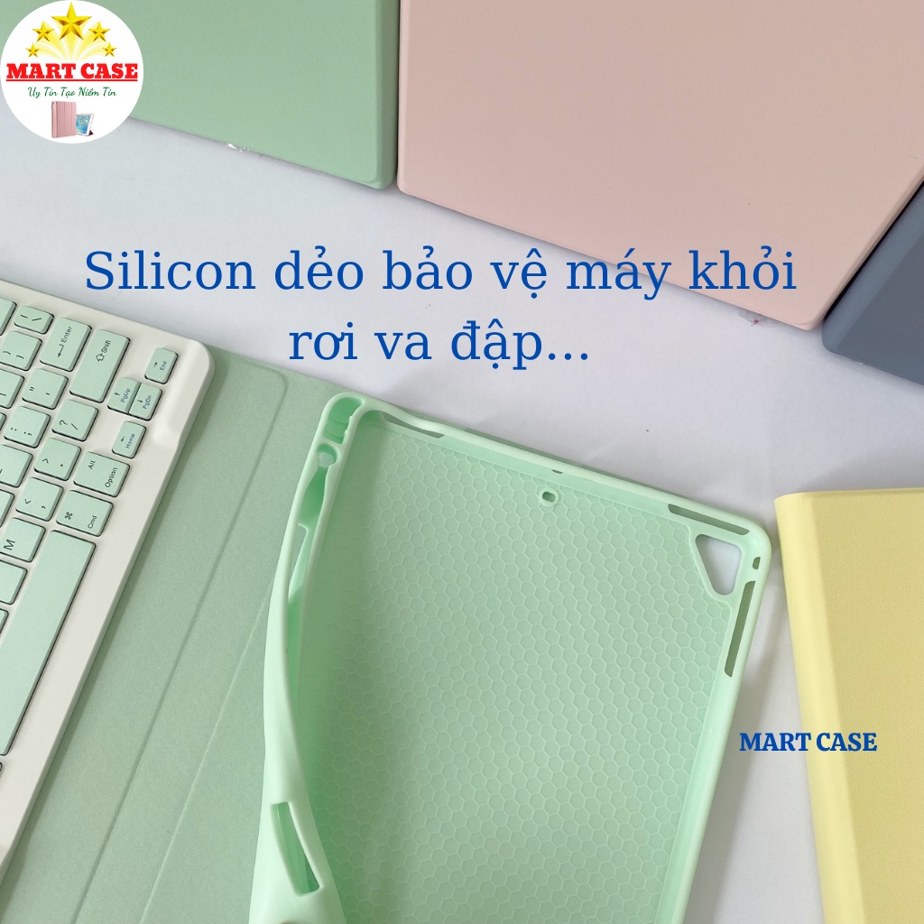 Bao da ipad có ngăn đựng bút và bàn phím chất đẹp ốp ipad Air 1/2/3/4/5/Pro 11/9.7.10.5/Gen 5/6/7/8/9/10 - MART CASE