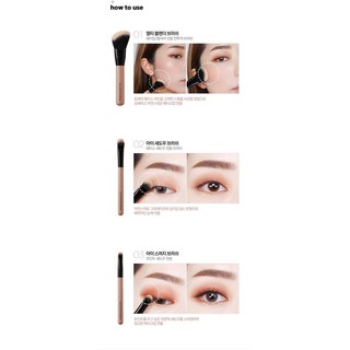 [100% AUTHENTIC] Bộ Cọ 3 Cây Too School For School Make up Brush Kit