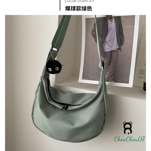 Túi xách đeo chéo phong cách unisex, túi vải Oxford phong cách đơn giản