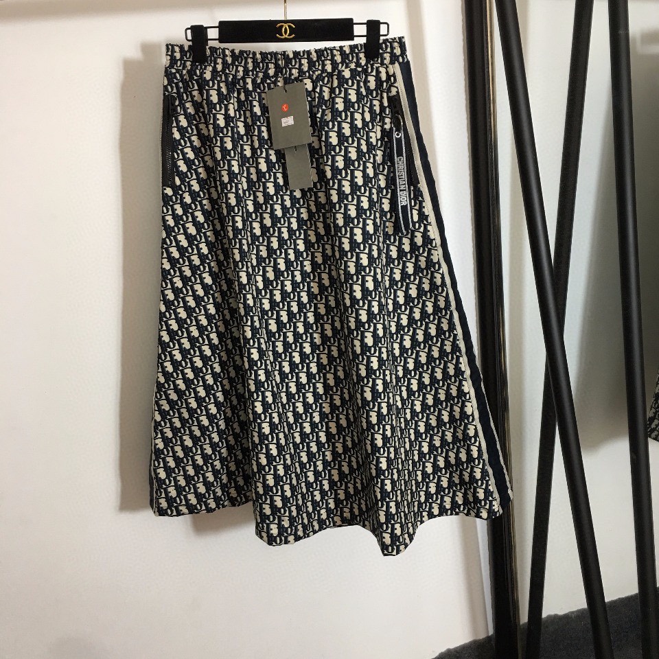 Chân váy nữ thời trang cao cấp Christian Dior CD thiết kế cổ điển, thanh lịch