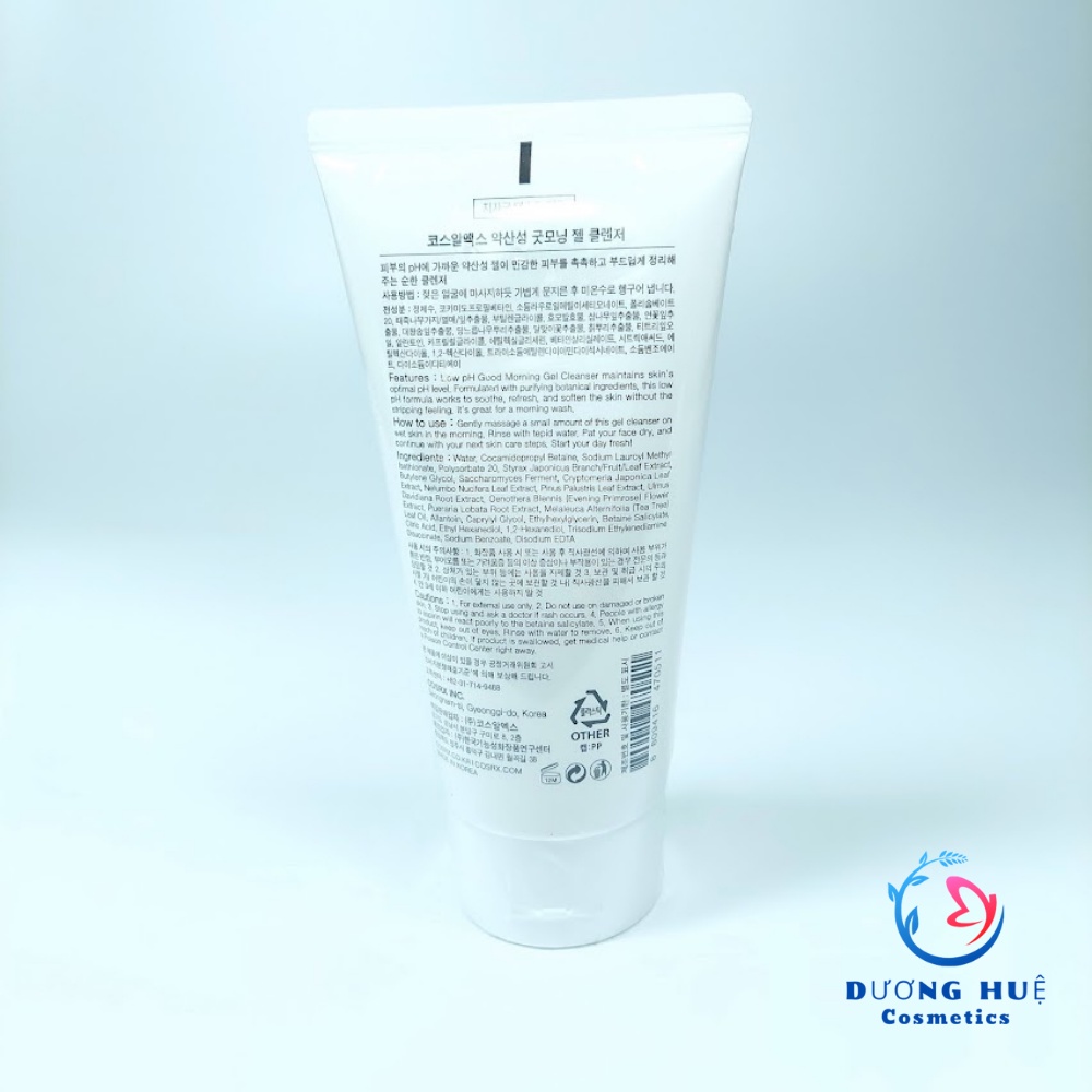 Sữa rửa mặt COSRX LOW PH GOOD MORNING GEL CLEANSER