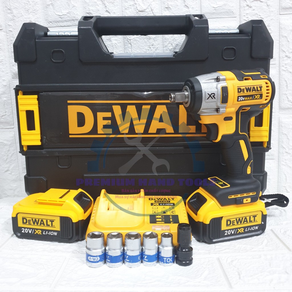 [HÀNG NỘI ĐỊA] Máy Siết Bulong Dewalt DCF887 KHÔNG CHỔI THAN, 3 đèn led trợ sáng.