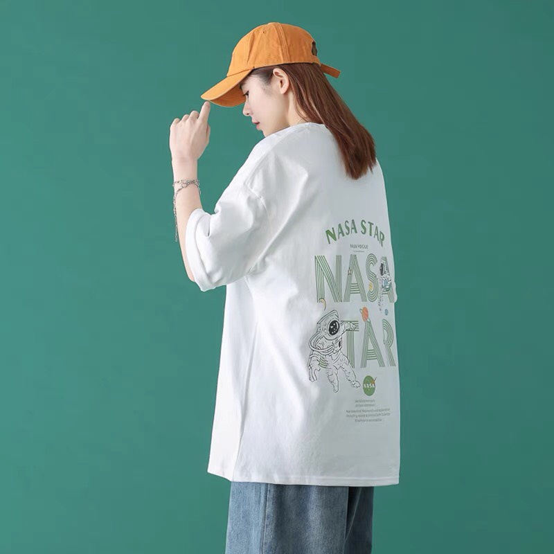 (Đủ size M-L-XL) Áo Phông Form Rộng Unisex Cotton [ NASA ] KL Unisex