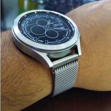 Dây Đeo Đồng Hồ Size 20mm 22mm Kim Loại Lưới Hít Nam Châm [Tặng Chốt Gắn Thông Minh]