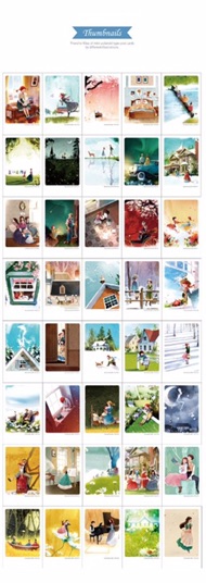 Hộp thiếc Post Card Kim Jee