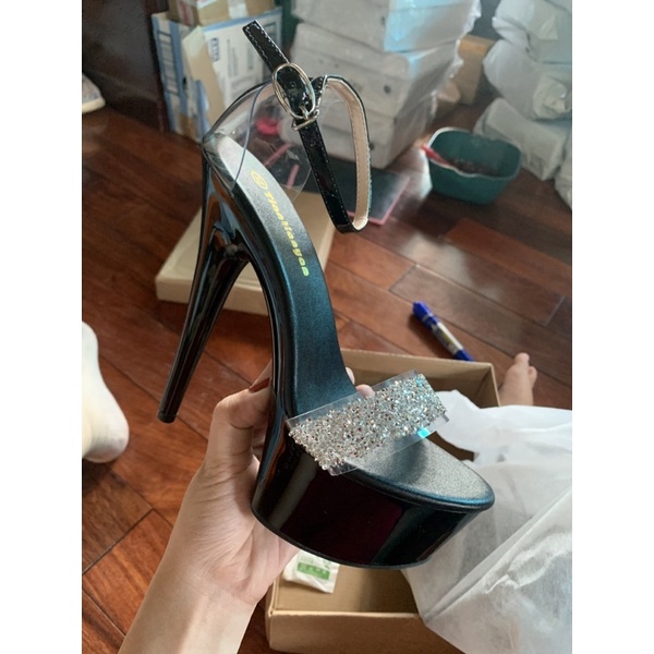 Giày nữ đế đúp quai trong 14,5cm
