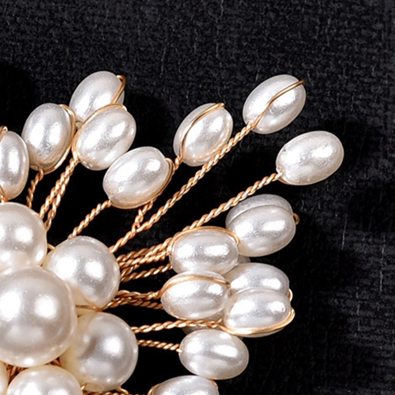 Set 2 Kẹp Giữ Giày Hình Hoa Đính Ngọc Trai Nhân Tạo Thời Trang