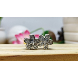 GauBee Charm bạc 925 hoa daisy bạc s925