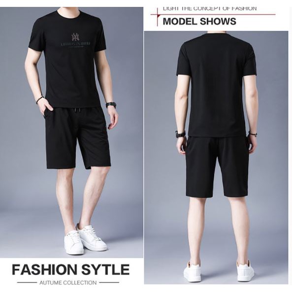 Bộ Thể Thao Nam,BN253- Bộ Quần Áo Thun Nam Tay Ngắn Màu Đen In Logo Chất Thun Cao Cấp  - XUONGMAYTHAOPHAM | BigBuy360 - bigbuy360.vn