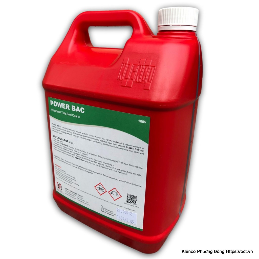 Power Bac-5L Nước Tẩy Rửa Nhà Vệ Sinh Chuyên Dụng Nhất