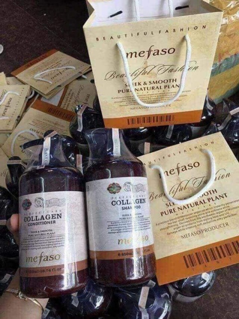 Sỉ cặp gội xả MEFASO tem vàng
