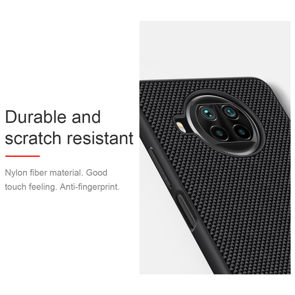 Ốp Điện Thoại NILLKIN Chất Liệu Sợi Nylon TPU + PC Siêu Mỏng Nhẹ Chống Trượt Cho Xiaomi Mi 10t Lite