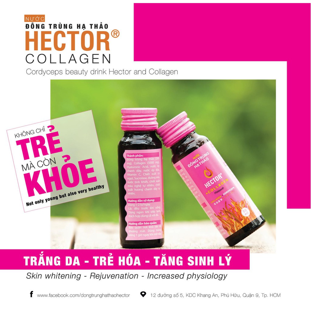 [Chính hãng] Hector collagen trẻ hoá nhanh, đẹp da, mờ nám