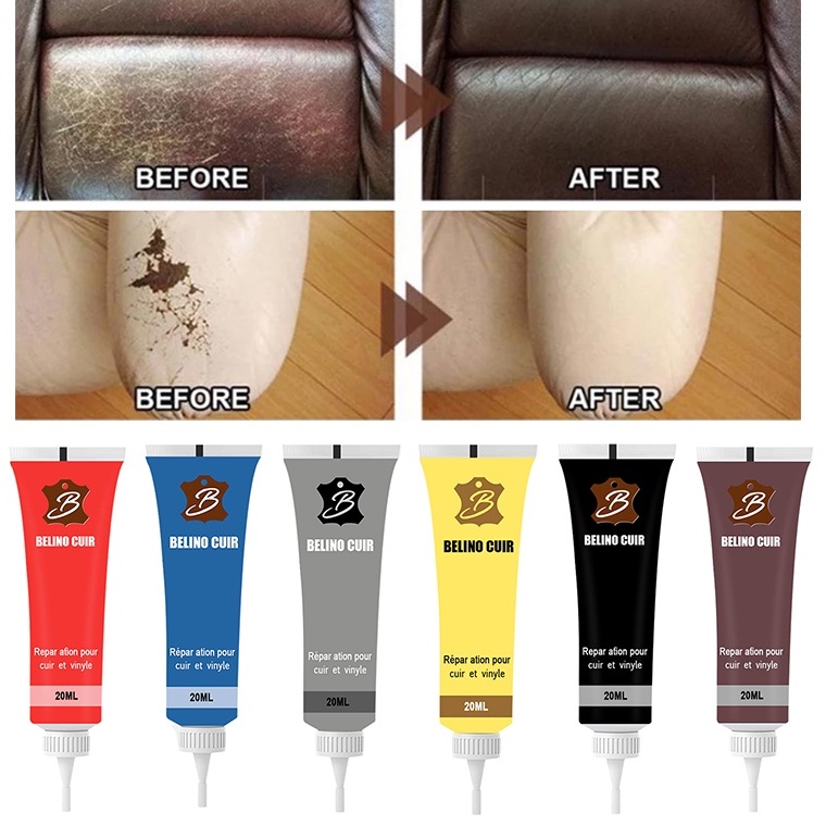 Gel sửa chữa da 10 màu tùy chọn chống trầy xước cho ghế xe hơi đa năng tiện dụng