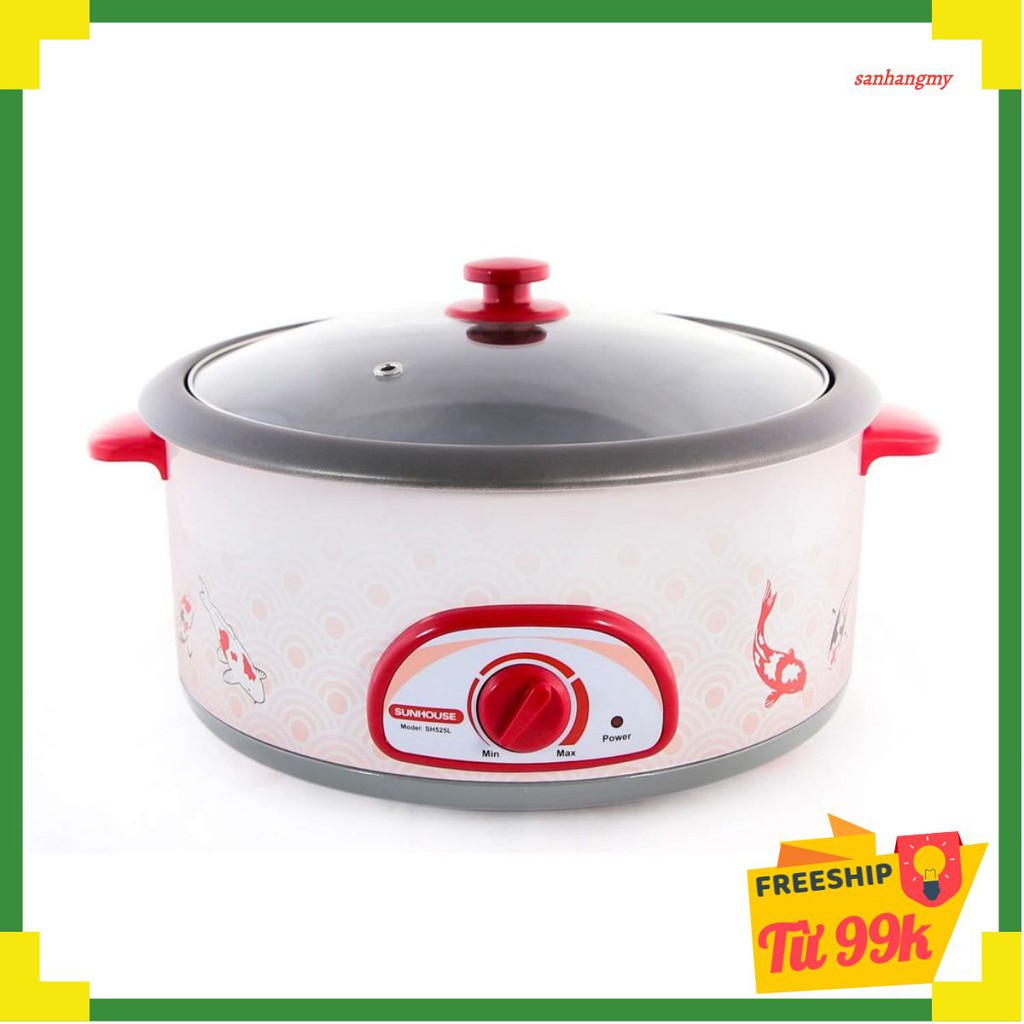Nồi lẩu điện đa năng SUNHOUSE SH525L - hàng chính hãng