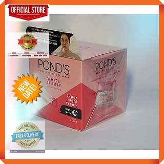 Kem Dưỡng Da Pond'S White Beauty Dưỡng da Trắng Hồng Rạng Rỡ, chăm sóc da Ban Đêm, da đẹp, sắc đẹp 50G