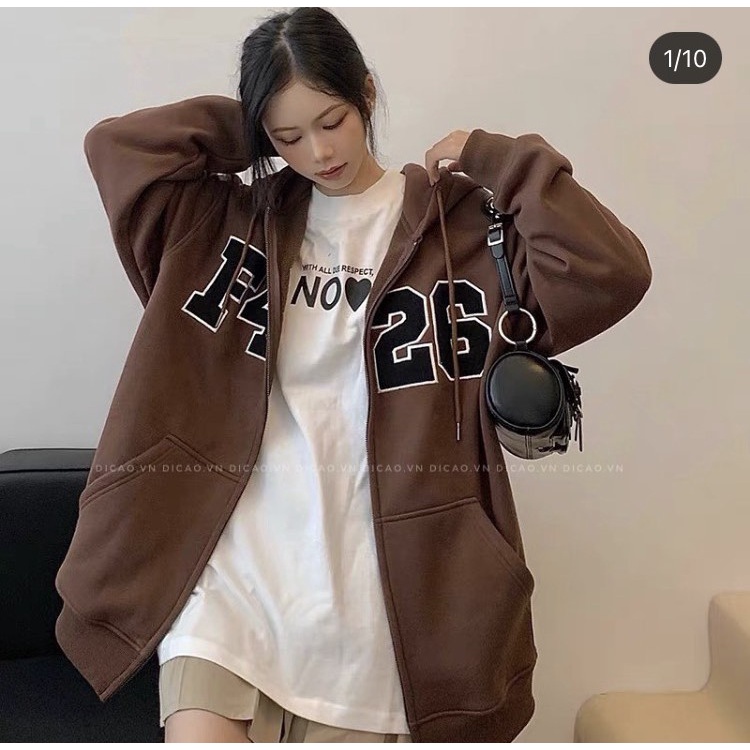 ÁO KHOÁC HOODIE NỮ DÂY KÉO PHỐI NÓN CHẤT NỈ NGOẠI DÀY DẶN 3 MÀU CAO CẤP DUYÊN DÁNG BAO ĐẸP MỚI