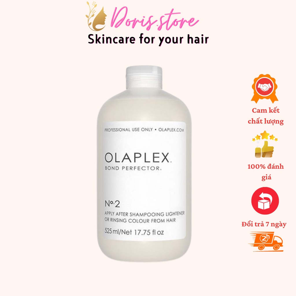 OLAPLEX -DẦU HẤP Ủ PHỤC HỒI TĂNG CƯỜNG LIÊN KẾT TÓC HƯ TỔN OLAPLEX NO2 525ML