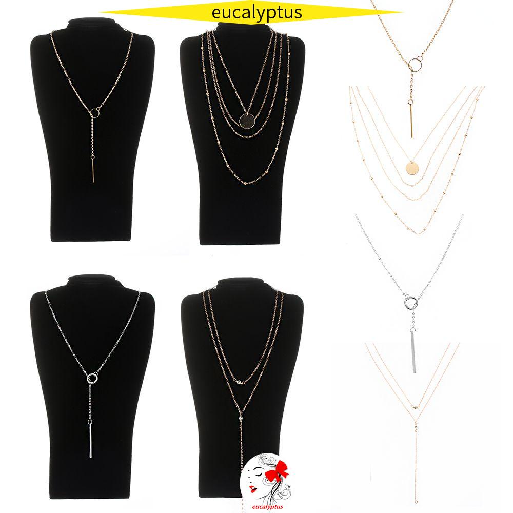 Vòng Cổ Choker Nhiều Lớp Mặt Hình Học Phong Cách Boho Thời Trang Cho Nữ|Trang Trí