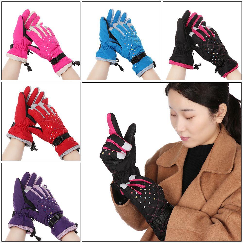 Găng Tay Nhung Dày Chống Trượt Không Thấm Nước OKDEALS Cho Trượt Tuyết / Xe Mô Tô