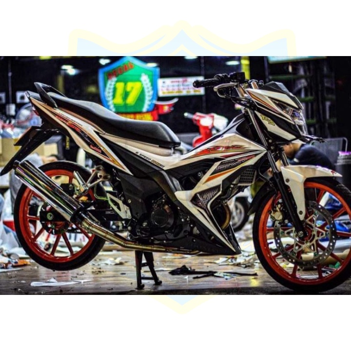 ( Quí khách vui lòng mang ra tiệm cho thợ dán ) Tem sonic 150 trắng