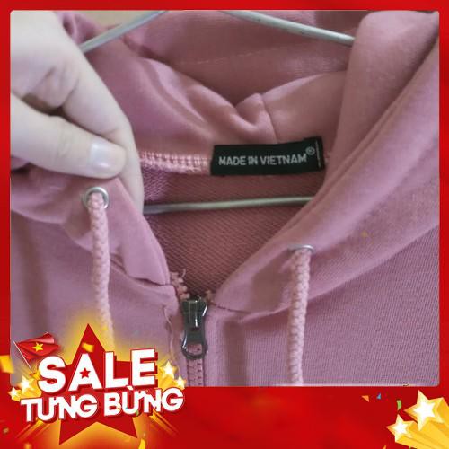 Áo khoác hoodie có dây kéo zip basic hoodie unisex -Hàng nhập khẩu