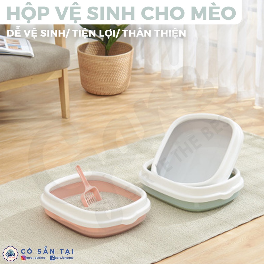 Chậu cát vệ sinh màu Pastel dễ thương dành cho Mèo