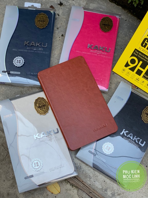 Combo kính + Bao da Chính hãng Kaku cho Samsung Galaxy Tab A8 2019 T295