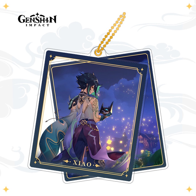 Yyds Genshin Va Chạm Anime Zhongli Hutao Ganyu Móc Khóa Bằng Acrylic Làm Quà Tặng