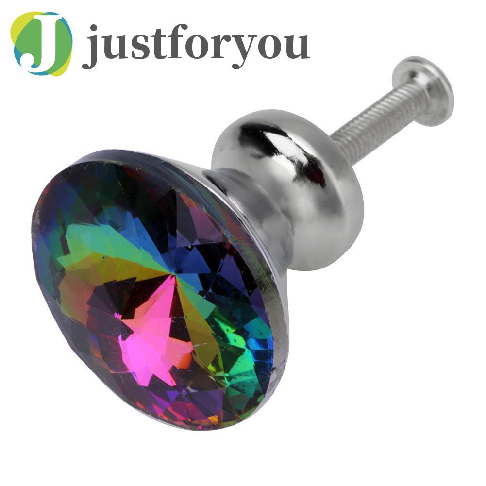 Justforyou2 Redbud Crystal Cabinet Drawer Handle Kitchen Door Pull Handle Hardware Tool